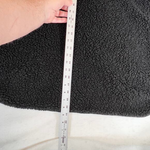 BDG Urban Outfitters Fleece Hoodie Uni XS/S Black Grey Fluffy Thick Wrap Blanket - Picture 8 of 16